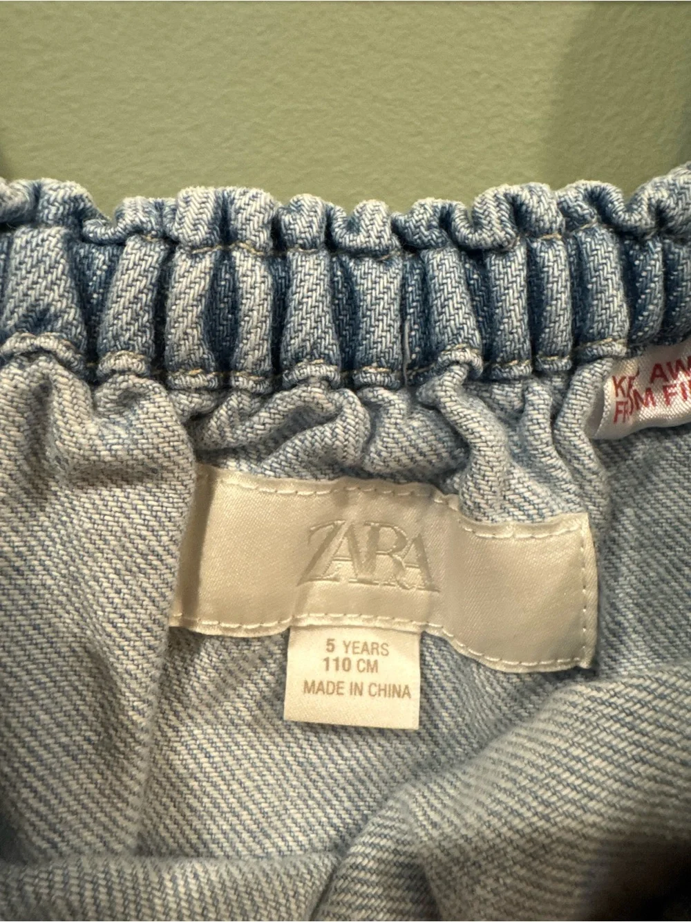 ZARA toddler denim jumpsuit